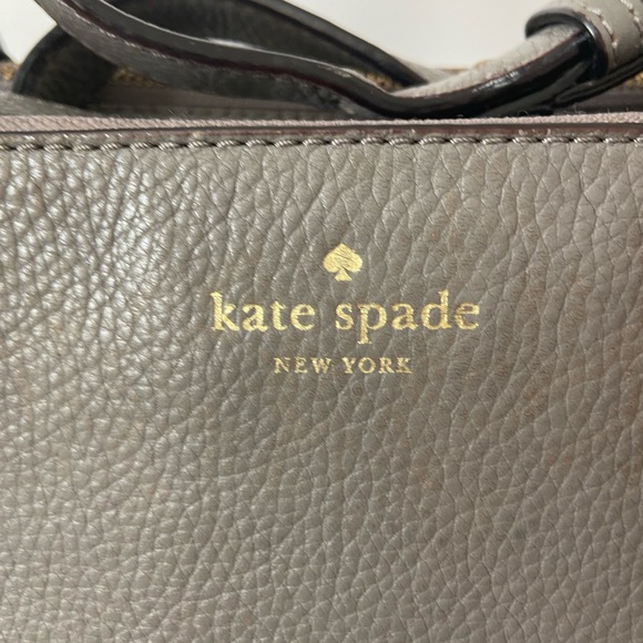 SOLD - KATE SPADE MULBERRY STREET LEIGHANN SATCHEL WITH SHOULDER STRAP - GRAY - Picture 5 of 13